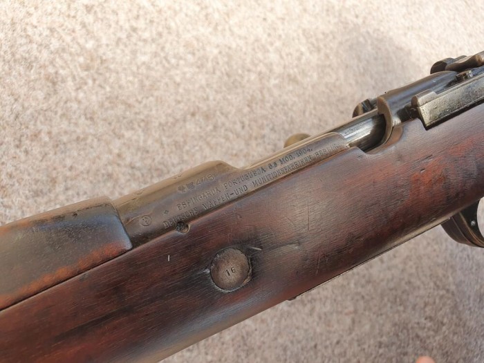 Kleinanzeige Nummer  der SLG Lichtenfels e.V.,  Karabiner K98 im Kaliber 8 x 57 Portugal Verguerio Mauser M904/39